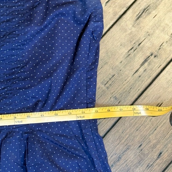 Maison Scotch Navy Blue Polka Dot Dress size 2 fits size Medium - Picture 9 of 10